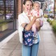 8L Waterproof Mommy Bag Three-layer Mommy Bag Rose Lunch Insulation Package Portable Baby Food Bag