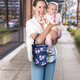 8L Waterproof Mommy Bag Three-layer Mommy Bag Rose Lunch Insulation Package Portable Baby Food Bag 8L Waterproof Mommy Bag Three-layer Mommy Bag Rose Lunch Insulation Package Portable Baby Food Bag