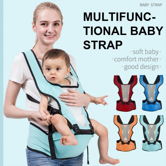 Baby Carrier Hip Seat, Soft Breathable Ergonomic Fabric Adjustable Buckle with All Seasons Hiking Shopping Travelling Seat Newborns to Toddler