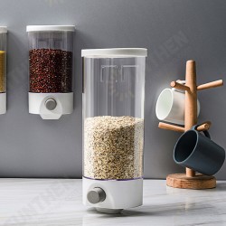Kitchen Wall Mounted Grains Airtight Jar Push-Type Moisture Proof Oatmeal Storage Jar for Kitchen Storage Kitchen Wall Mounted Grains Airtight Jar Push-Type Moisture Proof Oatmeal Storage Jar for Kitchen Storage