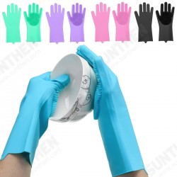 1 Pair Magic Silicone Dishwashing Scrubber Dish Washing Sponge Rubber Scrub Gloves Kitchen Cleaning Tool 1 Pair Magic Silicone Dishwashing Scrubber Dish Washing Sponge Rubber Scrub Gloves Kitchen Cleaning Tool