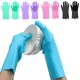 1 Pair Magic Silicone Dishwashing Scrubber Dish Washing Sponge Rubber Scrub Gloves Kitchen Cleaning Tool