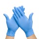 100PCS/Set Blue Latex Gloves Waterproof Nitrile Gloves Disposable Glove Rubber Gloves Kitchen Cooking Gloves Cleaning Gloves