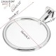 12CM Silver Wall Mounted Chrome Towel Ring Hand Rack Holder