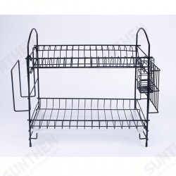 2 Layer Dish Drainer Cutlery Shelf Drying Holder Rack Drip Tray Kitchen Storage 2 Layer Dish Drainer Cutlery Shelf Drying Holder Rack Drip Tray Kitchen Storage