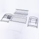 2 Layer Dish Drainer Cutlery Shelf Drying Holder Rack Drip Tray Kitchen Storage