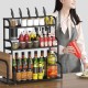 2-Tier Kitchen Countertop Spice Rack Organizer Cabinet Shelves Holder Rack