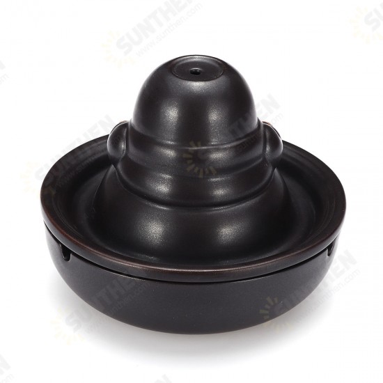 2-in-1 Ashtray Smoke Bud-dha Ceramic Backflow Cone Incense Burner With 10 Cones Kitchen Storage Rack