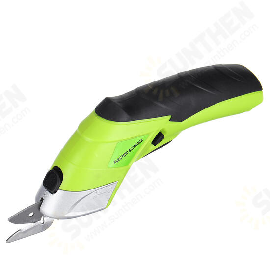 220V Electric Automatic Scissors Cordless Shears Fabric Paper Cutter 2 Blades & Case