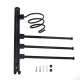 2/3-Arm Bath Towel Rod Rack Holder Wall Mounted Organizer Bathroom Kitchen Storage Rack