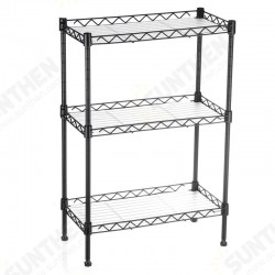 3 Tier Multi-Function Storage Cart Shelf Rack Organizer Adjustable with 4 Hooks 3 Tier Multi-Function Storage Cart Shelf Rack Organizer Adjustable with 4 Hooks