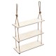 3 Tier Wood Wall Mount Shelf Stand Storage Book Shelves Display Rack Shelving Bracket Bathroom