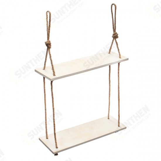 3 Tier Wood Wall Mount Shelf Stand Storage Book Shelves Display Rack Shelving Bracket Bathroom