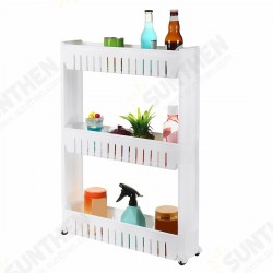 3/4 Layers Multi-function Rack Shelf Portable Cart Storage for Kitchen Bathroom Arrangement 3/4 Layers Multi-function Rack Shelf Portable Cart Storage for Kitchen Bathroom Arrangement