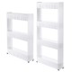 3/4 Layers Multi-function Rack Shelf Portable Cart Storage for Kitchen Bathroom Arrangement