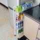 3/4 Layers Multi-function Shelf Portable Cart Wheels for Household Kitchen Items Storage