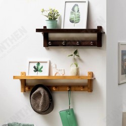 3/4/5/6 Hook Rack Wall Mount Hanger Key Coat Hat Holder Wooden Bamboo Organiser 3/4/5/6 Hook Rack Wall Mount Hanger Key Coat Hat Holder Wooden Bamboo Organiser