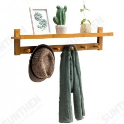 3/4/5/6 Hook Rack Wall Mount Hanger Key Coat Hat Holder Wooden Bamboo Organiser 3/4/5/6 Hook Rack Wall Mount Hanger Key Coat Hat Holder Wooden Bamboo Organiser