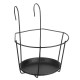 3PCS Metal Flower Holder Stand Hanging Pot Basket Plant Garden Wall Storage Rack