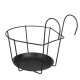 3PCS Metal Flower Holder Stand Hanging Pot Basket Plant Garden Wall Storage Rack