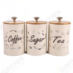 3PCS Retro Tea Coffee Sugar Kitchen Storage Container Canisters Jars Pots Tins 3PCS Retro Tea Coffee Sugar Kitchen Storage Container Canisters Jars Pots Tins