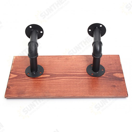 3Pcs 40+60+80cm Wooden Board Shelves Wall Mount Floating Shelf Display Bracket Waterproof Decor