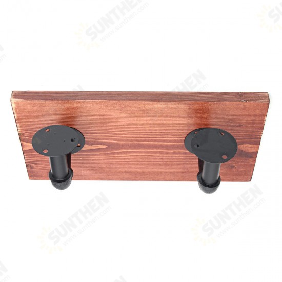 3Pcs 40+60+80cm Wooden Board Shelves Wall Mount Floating Shelf Display Bracket Waterproof Decor