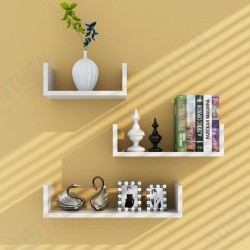 3Pcs Wooden Wall Shelf Wall-mounted Organiser Wall Decor 3Pcs Wooden Wall Shelf Wall-mounted Organiser Wall Decor
