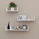 3Pcs Wooden Wall Shelf Wall-mounted Organiser Wall Decor