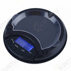 500g/0.1g LCD Electronic Digital Precise Pocket Scale Ashtray Balance Pocket Jewelry Gold Diam 500g/0.1g LCD Electronic Digital Precise Pocket Scale Ashtray Balance Pocket Jewelry Gold Diam