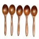 5Pcs Wooden Cooking Kitchen Utensil Coffee Tea Ice Cream Soup Caterin Spoon Tool