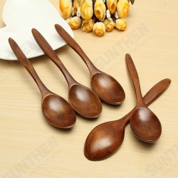 5Pcs Wooden Cooking Kitchen Utensil Coffee Tea Ice Cream Soup Caterin Spoon Tool 5Pcs Wooden Cooking Kitchen Utensil Coffee Tea Ice Cream Soup Caterin Spoon Tool