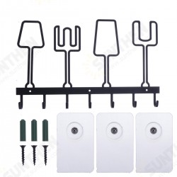 7 Hooks Self Adhesive Bathroom Wall Door Stainless Steel Holder Hook Hanger Hook 7 Hooks Self Adhesive Bathroom Wall Door Stainless Steel Holder Hook Hanger Hook