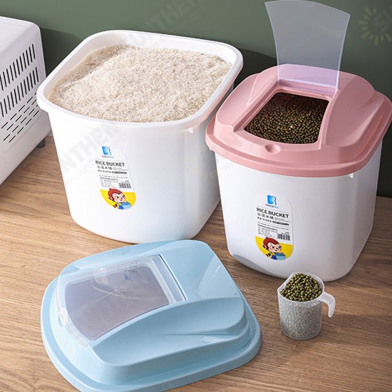 Airtight Pet Food Storage Container Rice Bucket Storage Container Box for Storing Rice Flour Dry Food Pet Food