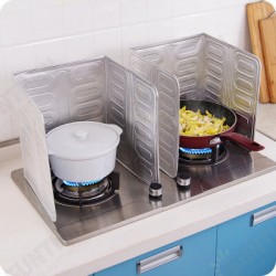 Aluminum Foil Oil Block Oil Barrier Stove Cooking Heat Insulation Anti-Splashing Oil Baffle 3 Sizes Aluminum Foil Oil Block Oil Barrier Stove Cooking Heat Insulation Anti-Splashing Oil Baffle 3 Sizes