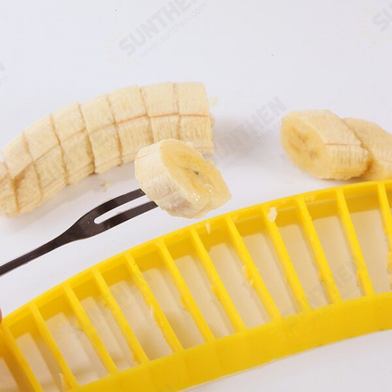 Banana Slicer Banana Cutter Chopper Fruit Salad Sundaes Chopper Kitchen Fruit Tool Salad Accessory