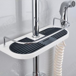 Bathroom Pole Shelf Shower Storage Caddy Rack Organiser Tray Holder Drain Shelf Bathroom Pole Shelf Shower Storage Caddy Rack Organiser Tray Holder Drain Shelf
