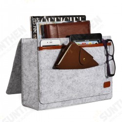 Bedside Pocket Storage Baskets Hanging Bag Felt Sofa Phone Book Organizer Remote Home Holder Bedside Pocket Storage Baskets Hanging Bag Felt Sofa Phone Book Organizer Remote Home Holder