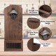 Bottle Opener Drink Wooden Wall Mount Bottle Cap Opener Cap Catcher