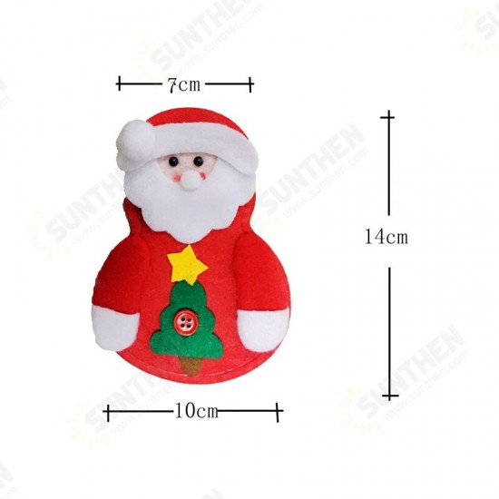 Christmas Tableware Knife Fork Holders Santa Clothes Style Fork Bags Cover Suit Christmas Festival