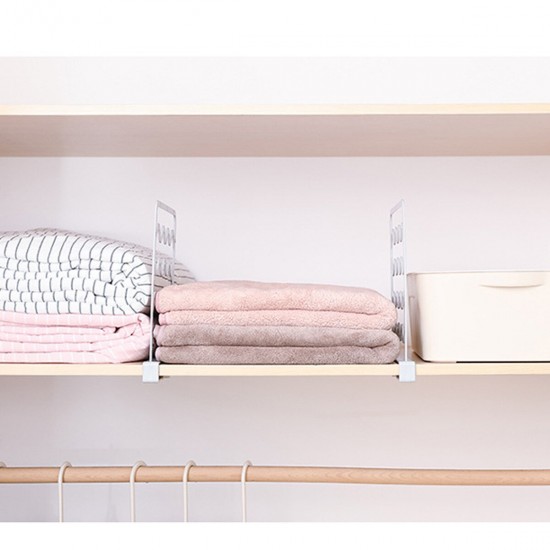 Closet Shelf Divider Wardrobe Partition Organizer Clamp for Kitchen Cabinets