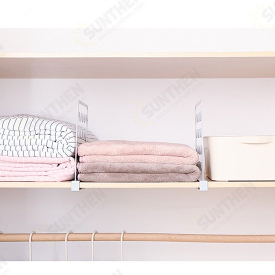 Closet Shelf Divider Wardrobe Partition Organizer Clamp for Kitchen Cabinets