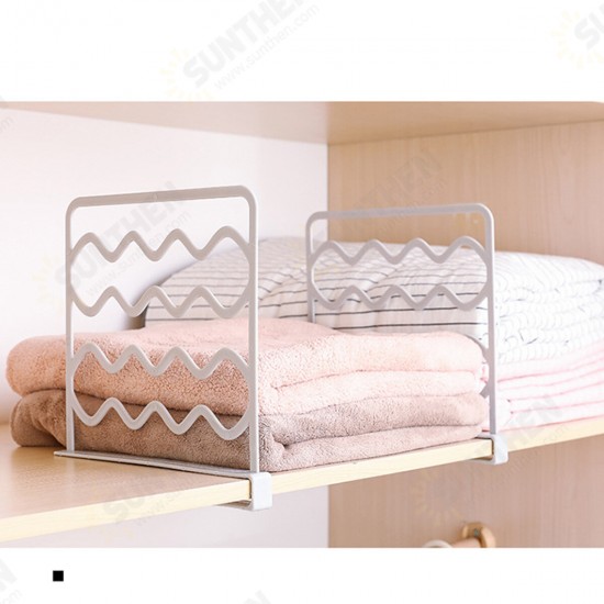 Closet Shelf Divider Wardrobe Partition Organizer Clamp for Kitchen Cabinets