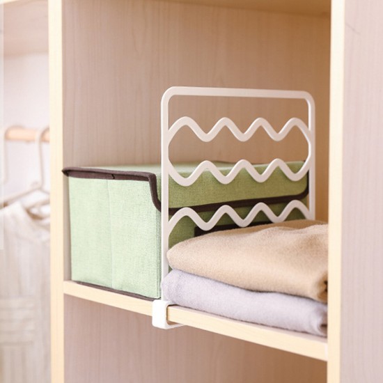 Closet Shelf Divider Wardrobe Partition Organizer Clamp for Kitchen Cabinets