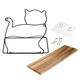 Creative Animal Type Wall Hanging Iron Shelf Storage Rack Home Kitchen Organizer