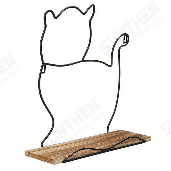 Creative Animal Type Wall Hanging Iron Shelf Storage Rack Home Kitchen Organizer