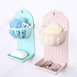 Creative Double Kitchen Bathroom Rack Wall Paste Soap Box Soap Drain Shelf Creative Double Kitchen Bathroom Rack Wall Paste Soap Box Soap Drain Shelf