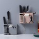 Creative Multifunction Kitchen Storage Organization Drain Chopstick Cage Wall Mounted Spoon Fork Racks Holder