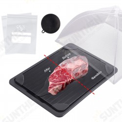 Defrosting Tray Thawing Plate Frozen Food Faster and Safer Way to Defrost Meat or Frozen Food Plate Defrosting Tray Thawing Plate Frozen Food Faster and Safer Way to Defrost Meat or Frozen Food Plate