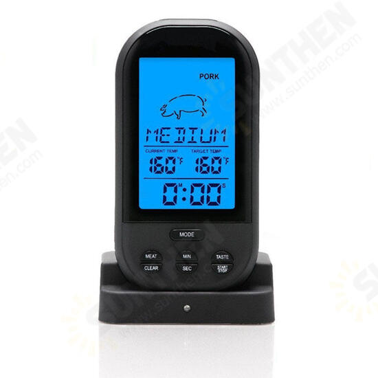 Digital Meat BBQ Thermometer Wireless Kitchen Oven Food Cooking BBQ Grill Smoker Thermometer